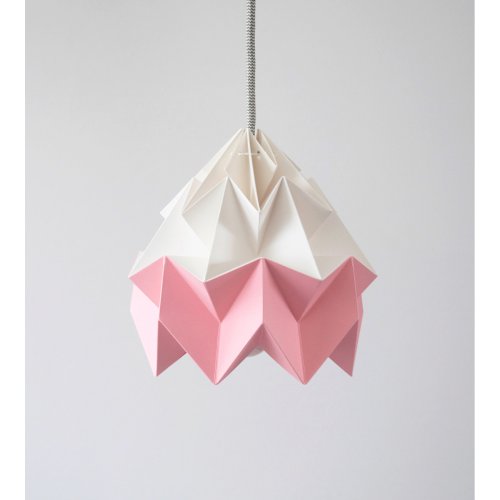 Petite suspension Origami Moth Bicolore Rose